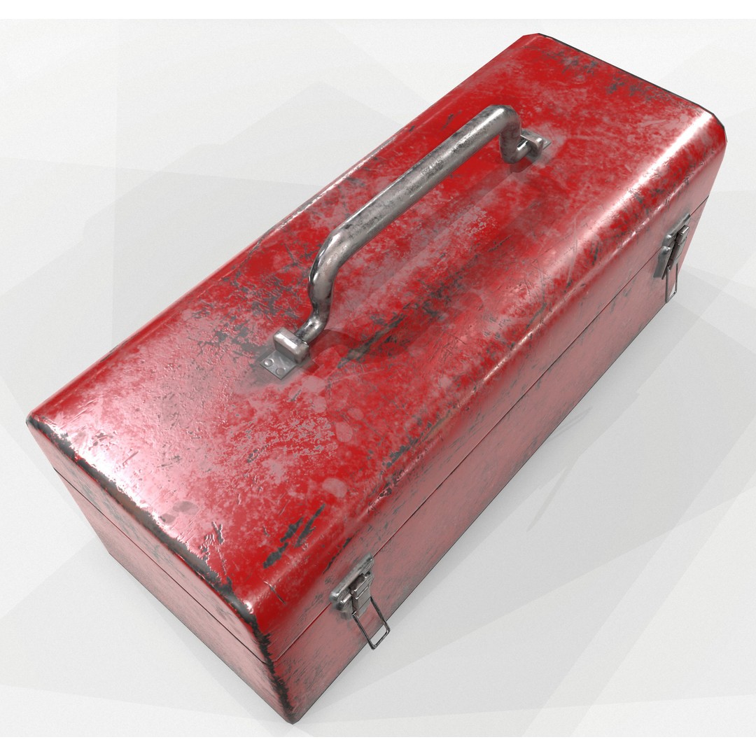 Retro Toolbox 3D Model – Game Ready Low-Poly PBR Asset, FBX - View 8
