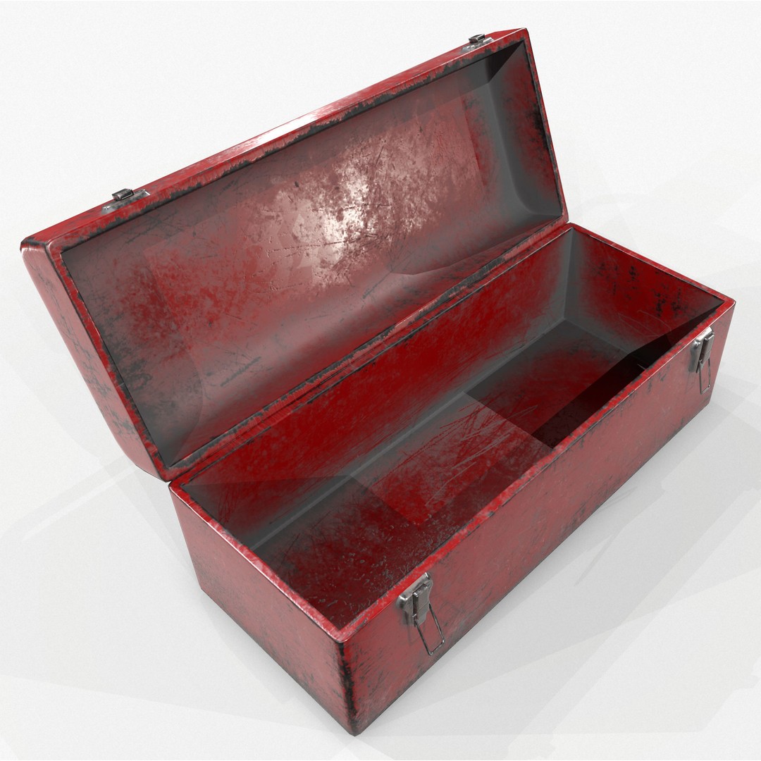 Retro Toolbox 3D Model – Game Ready Low-Poly PBR Asset, FBX - View 9