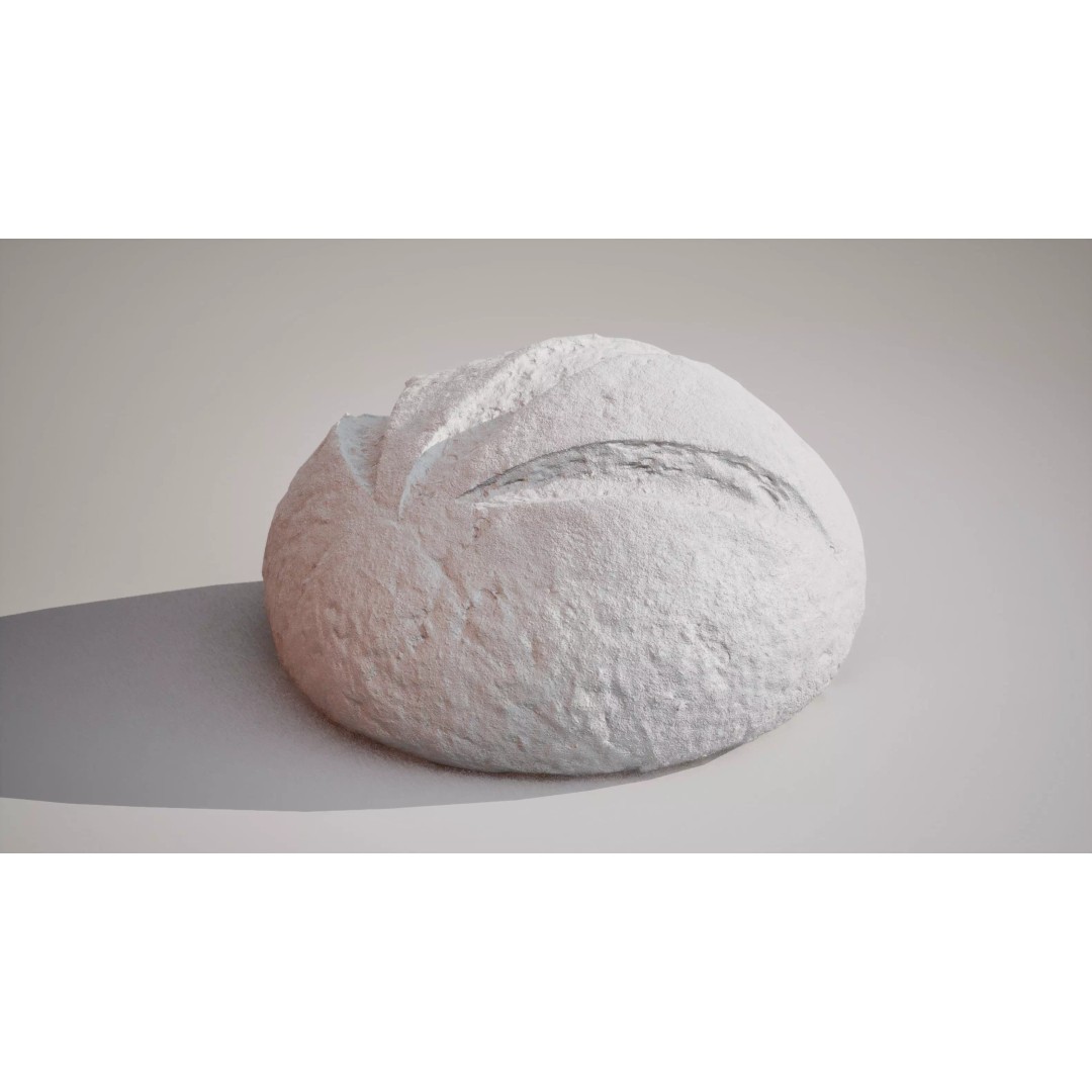 Rye Bread 3D Model – Low Poly Game Ready Asset, FBX, OBJ - View 10