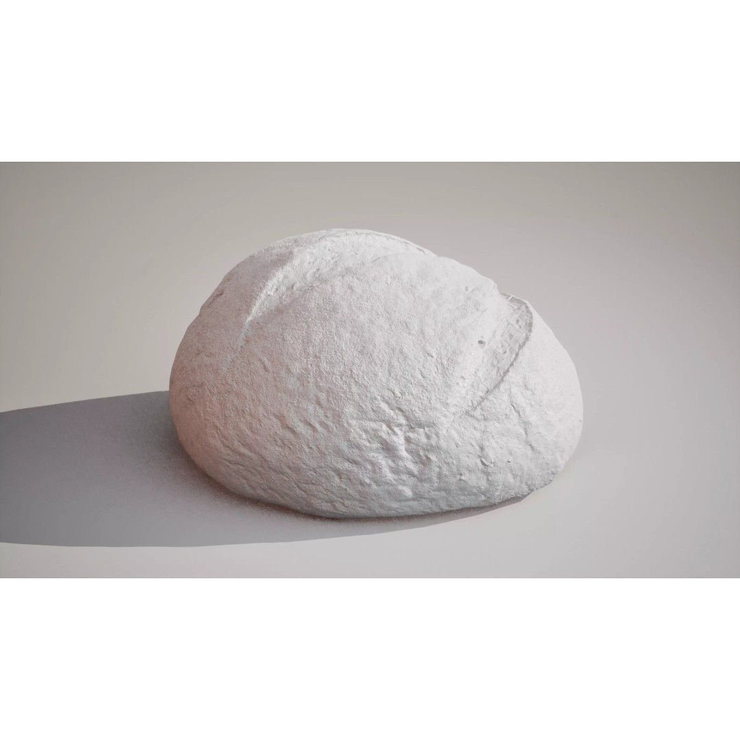 Rye Bread 3D Model – Low Poly Game Ready Asset, FBX, OBJ - View 12