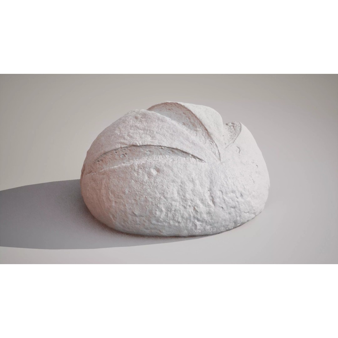 Rye Bread 3D Model – Low Poly Game Ready Asset, FBX, OBJ - View 13
