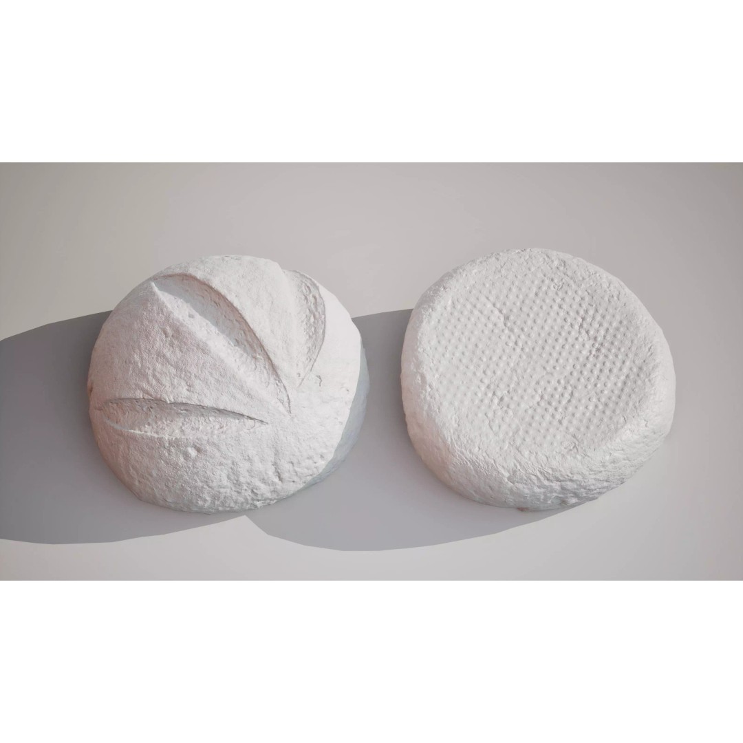 Rye Bread 3D Model – Low Poly Game Ready Asset, FBX, OBJ - View 19