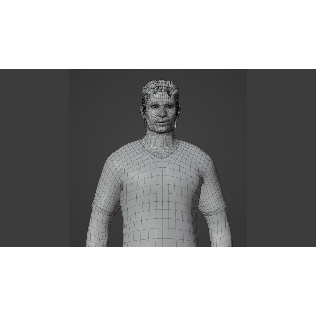 Football Player 3D Model – Low Poly Game Ready Character, FBX - View 12