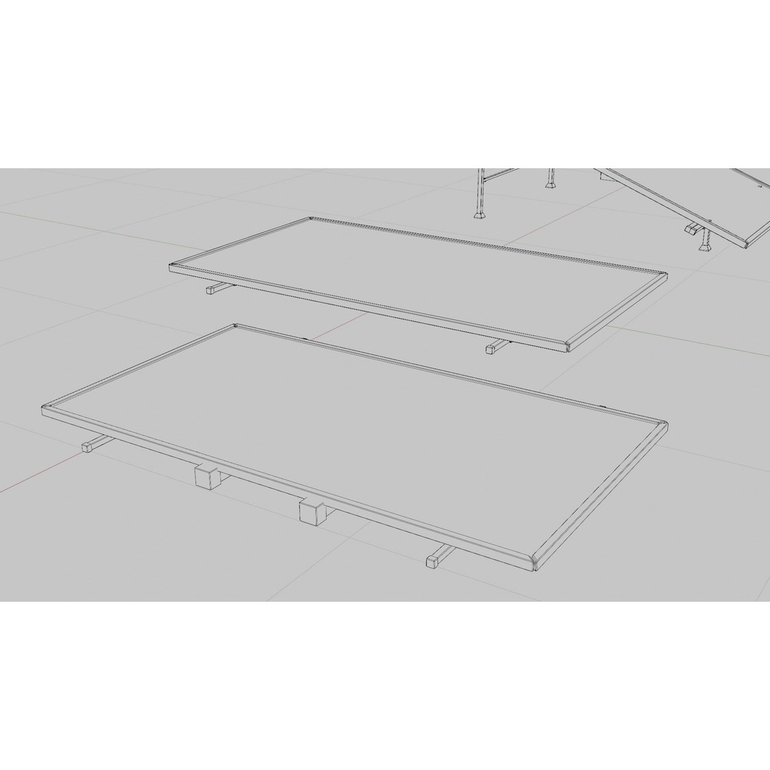 Solar Panels 3D Model – Low Poly PBR Textures for Archviz - View 15