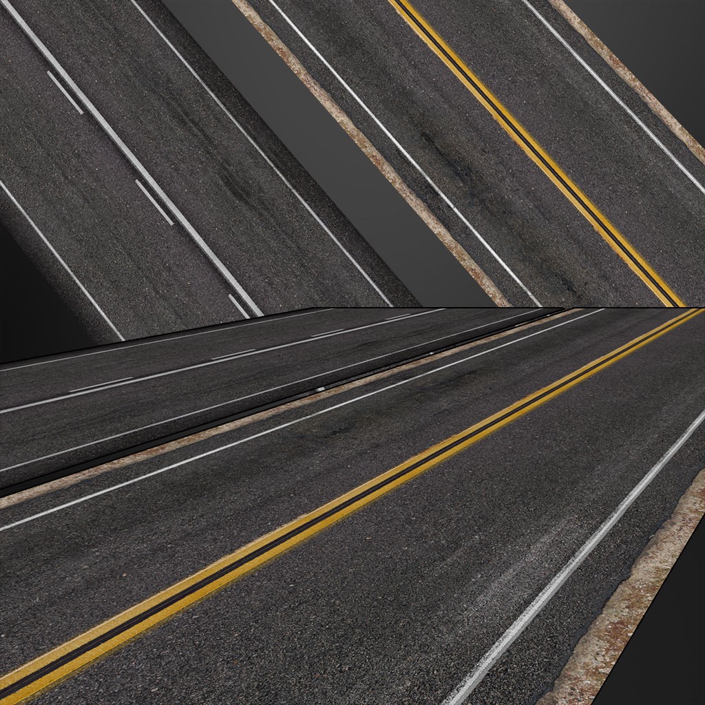 Road Textures Pack 3D Model – High-Quality Seamless Textures, JPG & PNG - View 10