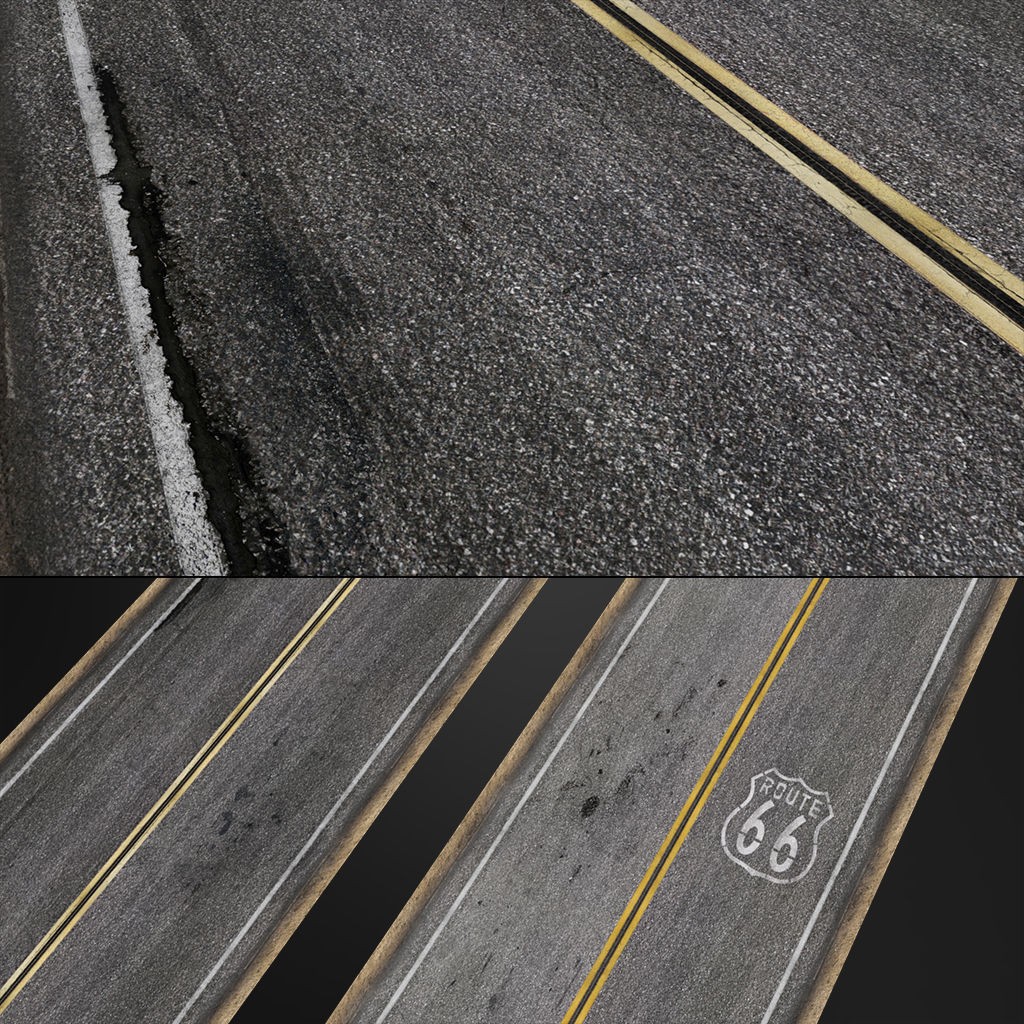 Road Textures Pack 3D Model – High-Quality Seamless Textures, JPG & PNG - View 12