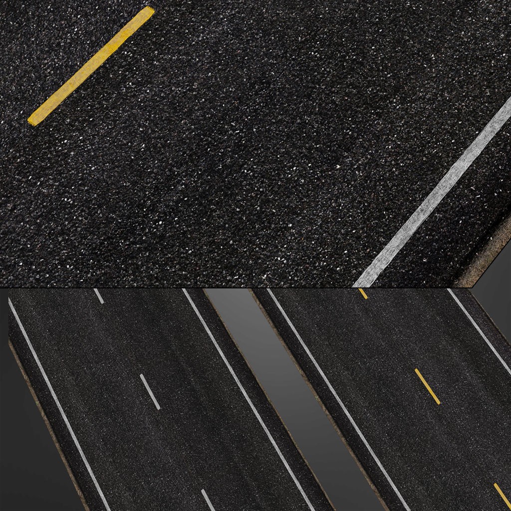 Road Textures Pack 3D Model – High-Quality Seamless Textures, JPG & PNG - View 13