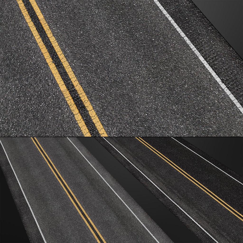 Road Textures Pack 3D Model – High-Quality Seamless Textures, JPG & PNG - View 14