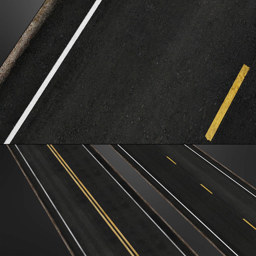 Road Textures Pack 3D Model – High-Quality Seamless Textures, JPG & PNG - View 17