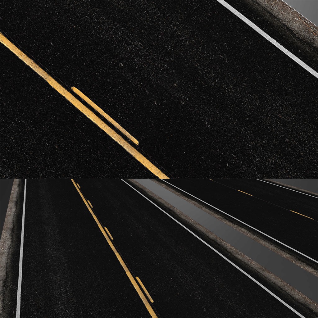 Road Textures Pack 3D Model – High-Quality Seamless Textures, JPG & PNG - View 18