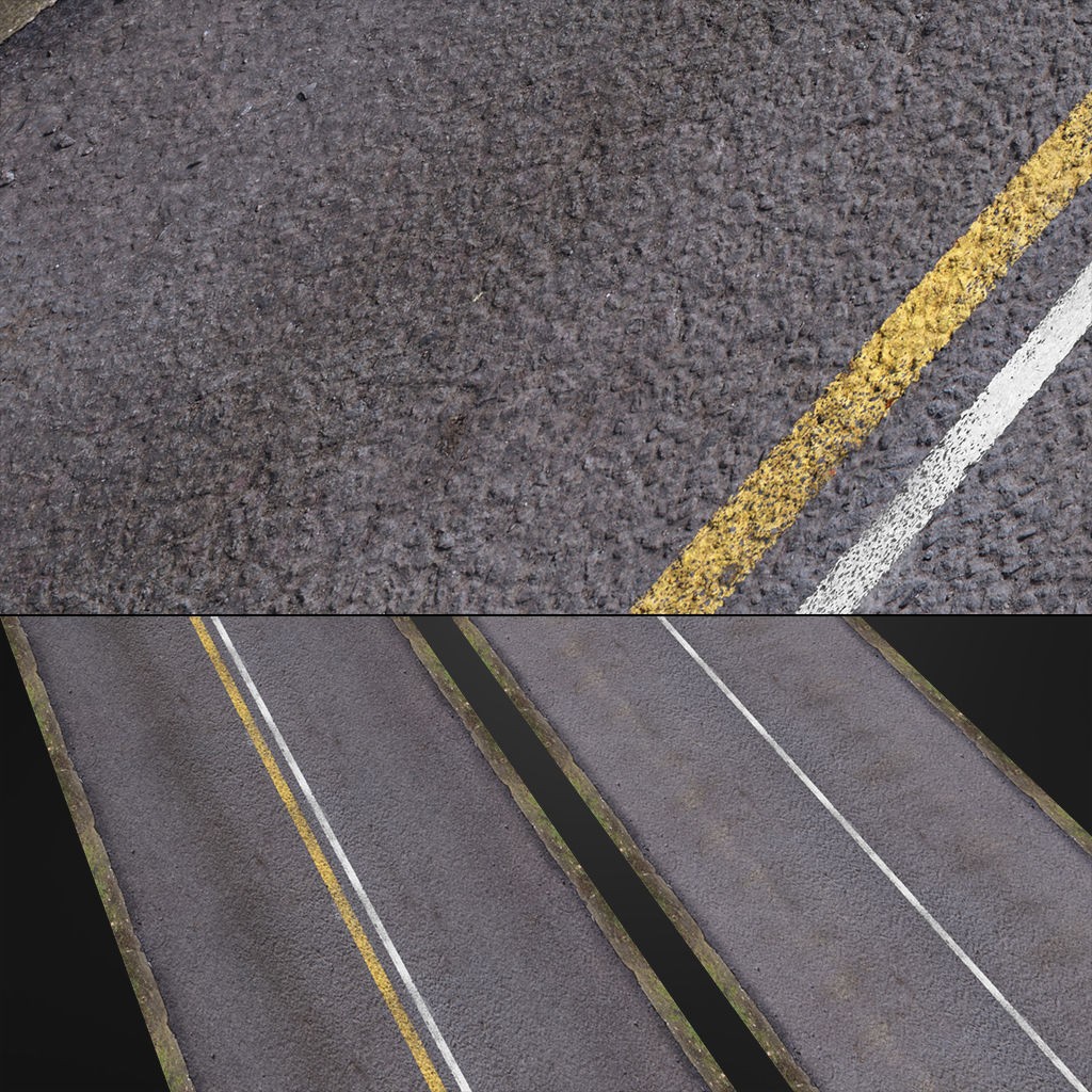 Road Textures Pack 3D Model – High-Quality Seamless Textures, JPG & PNG - View 21