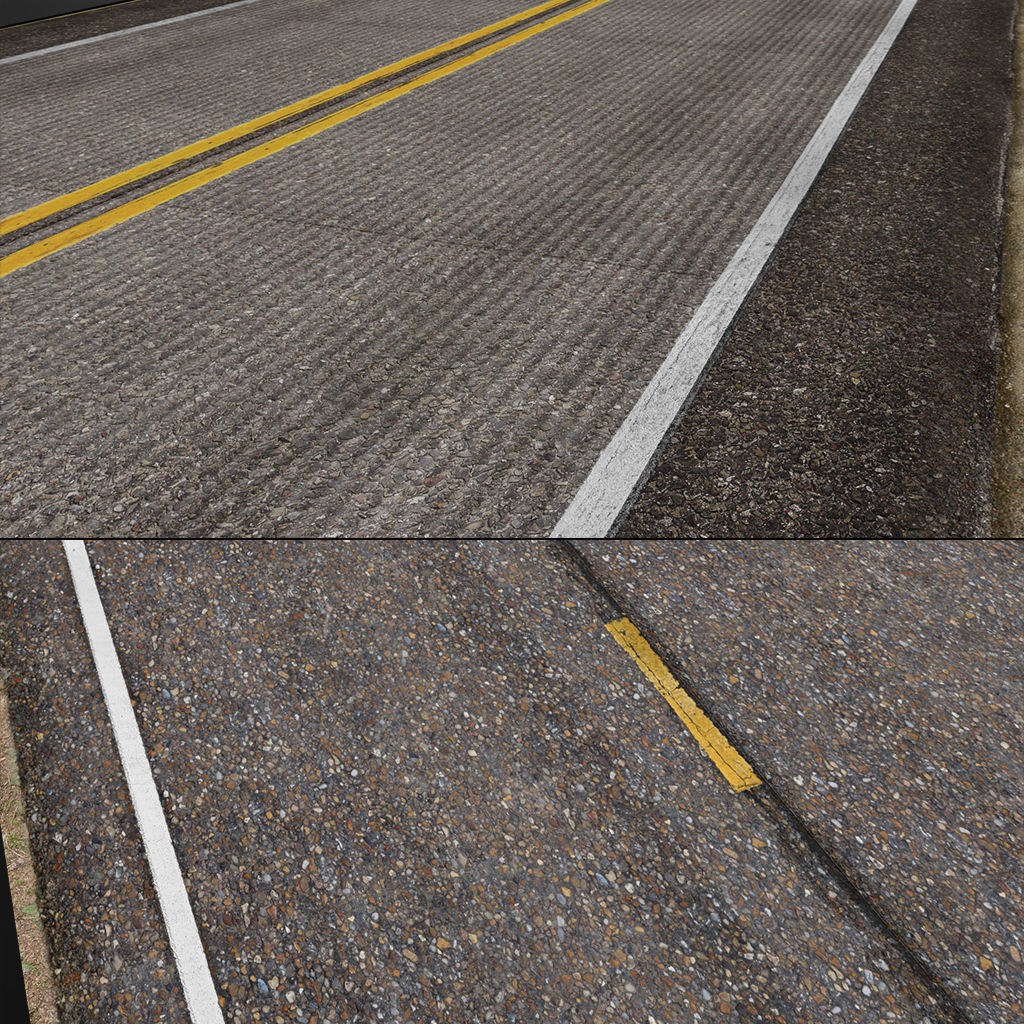 Road Textures Pack 3D Model – High-Quality Seamless Textures, JPG & PNG - View 24