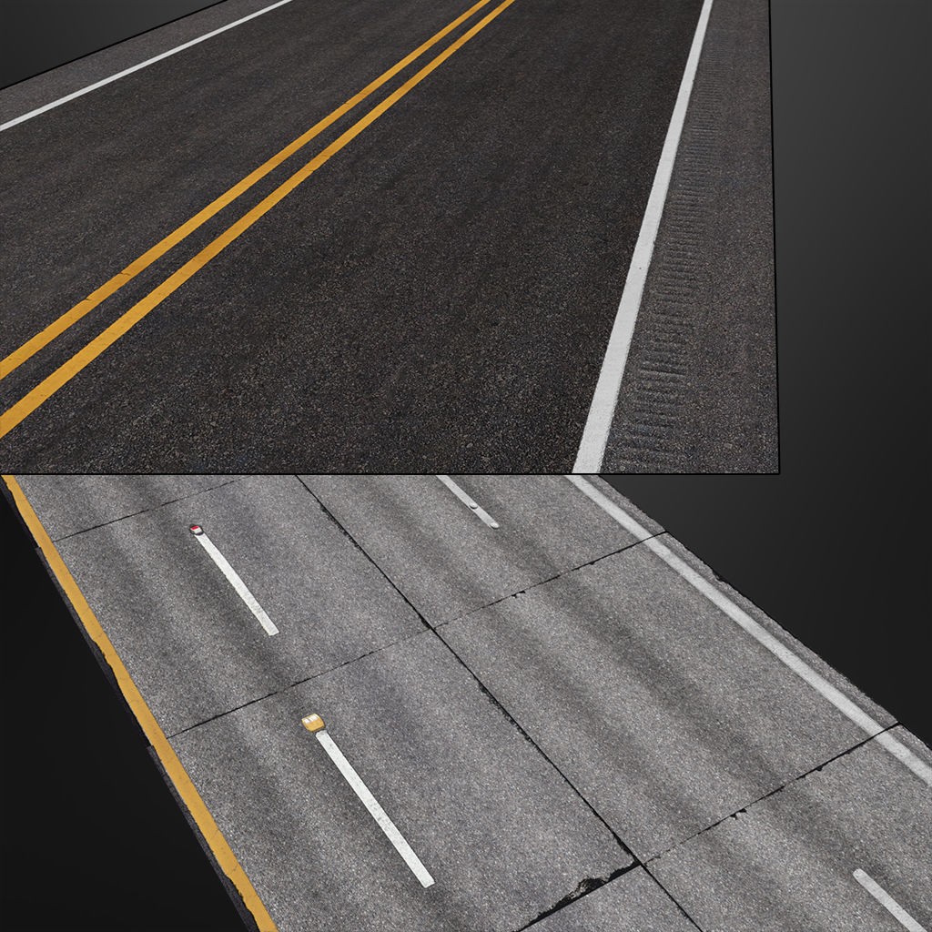 Road Textures Pack 3D Model – High-Quality Seamless Textures, JPG & PNG - View 25