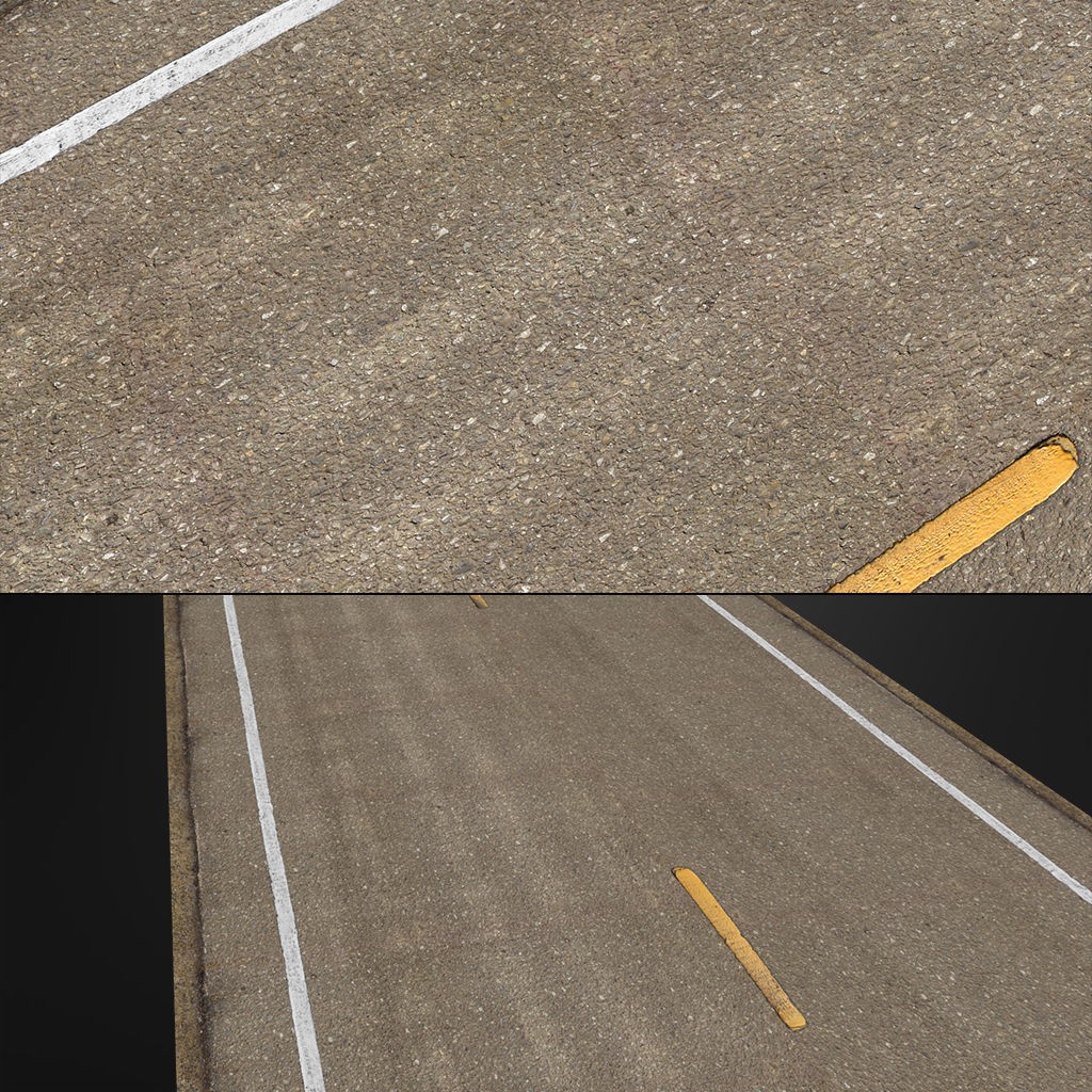 Road Textures Pack 3D Model – High-Quality Seamless Textures, JPG & PNG - View 27