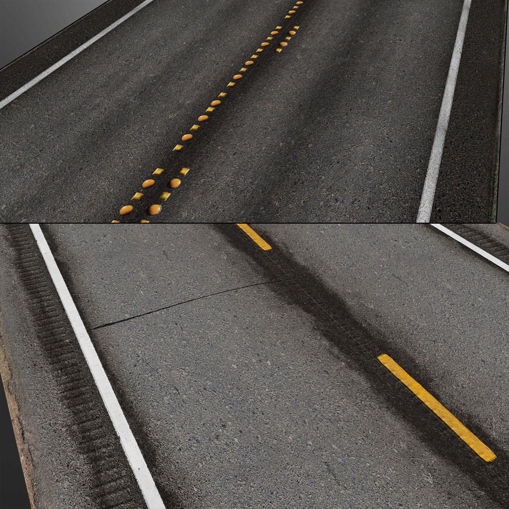 Road Textures Pack 3D Model – High-Quality Seamless Textures, JPG & PNG - View 28