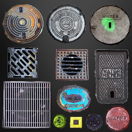 Road Textures Pack 3D Model – High-Quality Seamless Textures, JPG & PNG - View 37