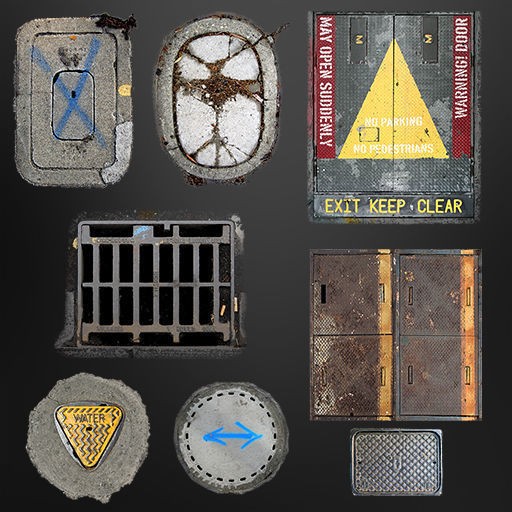 Road Textures Pack 3D Model – High-Quality Seamless Textures, JPG & PNG - View 44