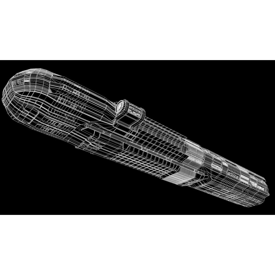 Star Cruiser 3D Model – Highly Detailed Sci-Fi Spaceship, PBR - View 20