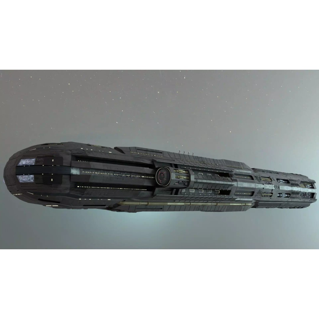 Star Cruiser 3D Model – Highly Detailed Sci-Fi Spaceship, PBR - View 3