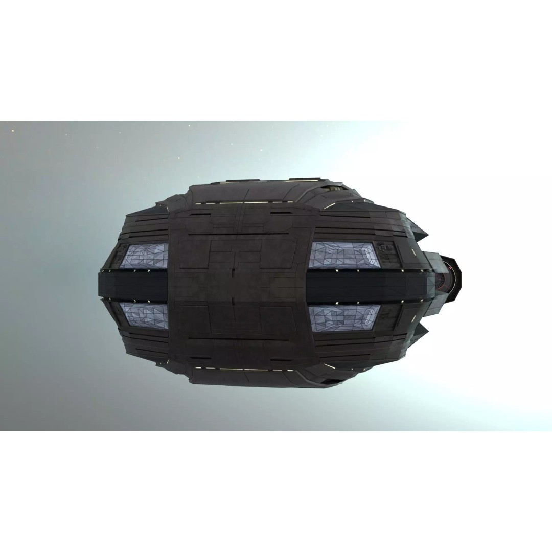 Star Cruiser 3D Model – Highly Detailed Sci-Fi Spaceship, PBR - View 4
