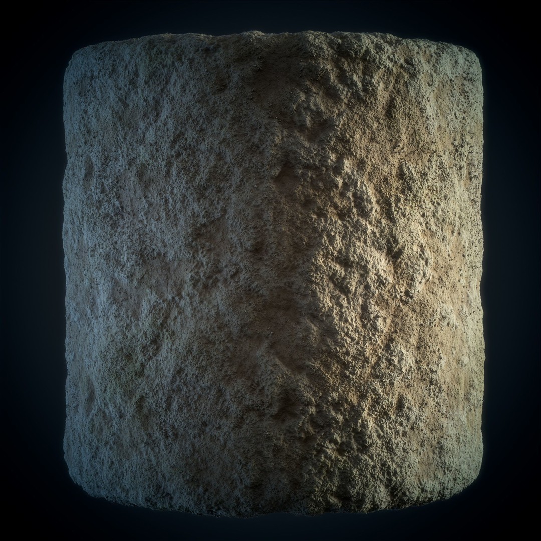 Stone Floor 3D Model – Stylized Natural Texture, SBS & SBsar - View 10