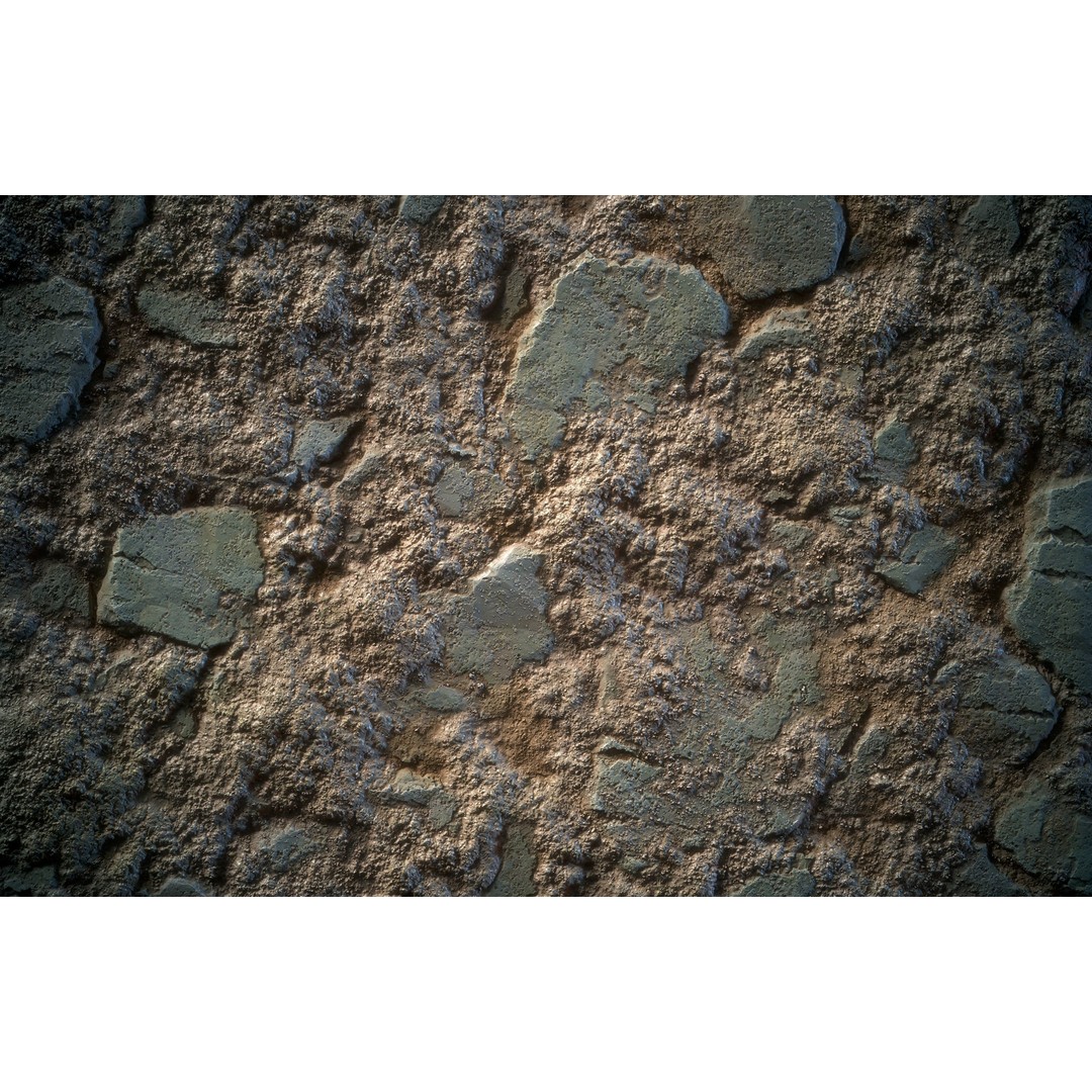 Stone Floor 3D Model – Stylized Natural Texture, SBS & SBsar - View 16