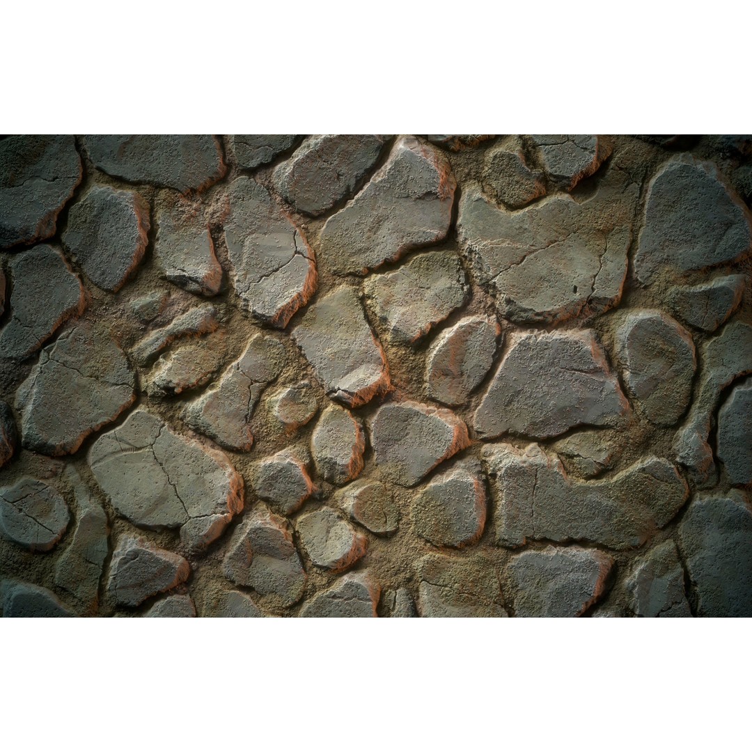 Stone Floor 3D Model – Stylized Natural Texture, SBS & SBsar - View 19