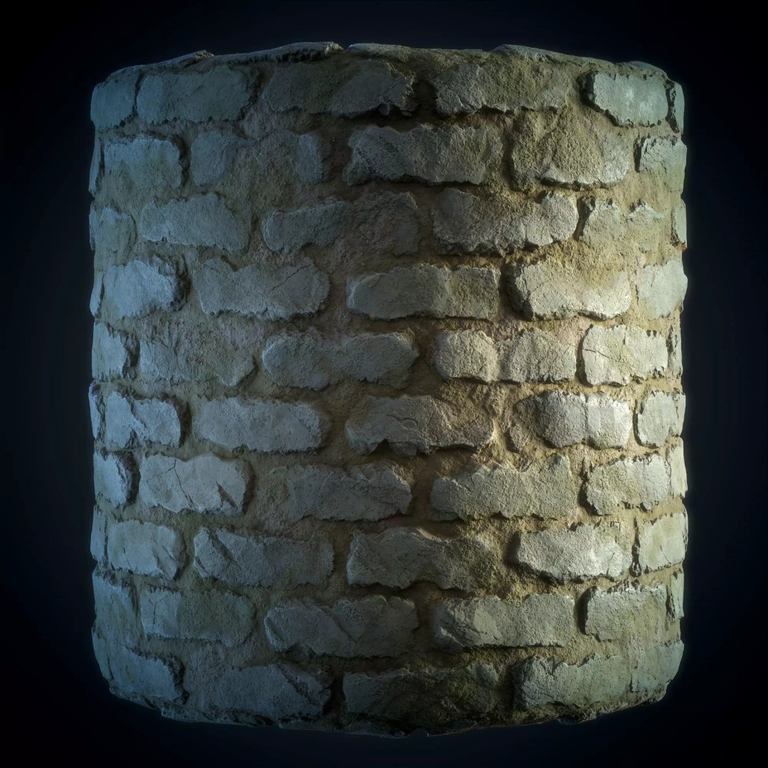 Stone Floor 3D Model – Stylized Natural Texture, SBS & SBsar - View 2