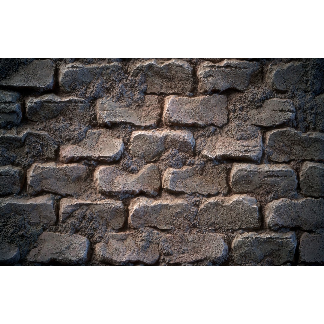 Stone Floor 3D Model – Stylized Natural Texture, SBS & SBsar - View 20
