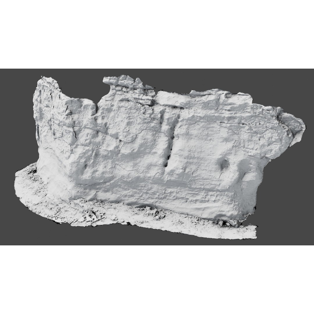 Rock Surface 3D Model – High-Res Textured Polygon Mesh, OBJ - View 11