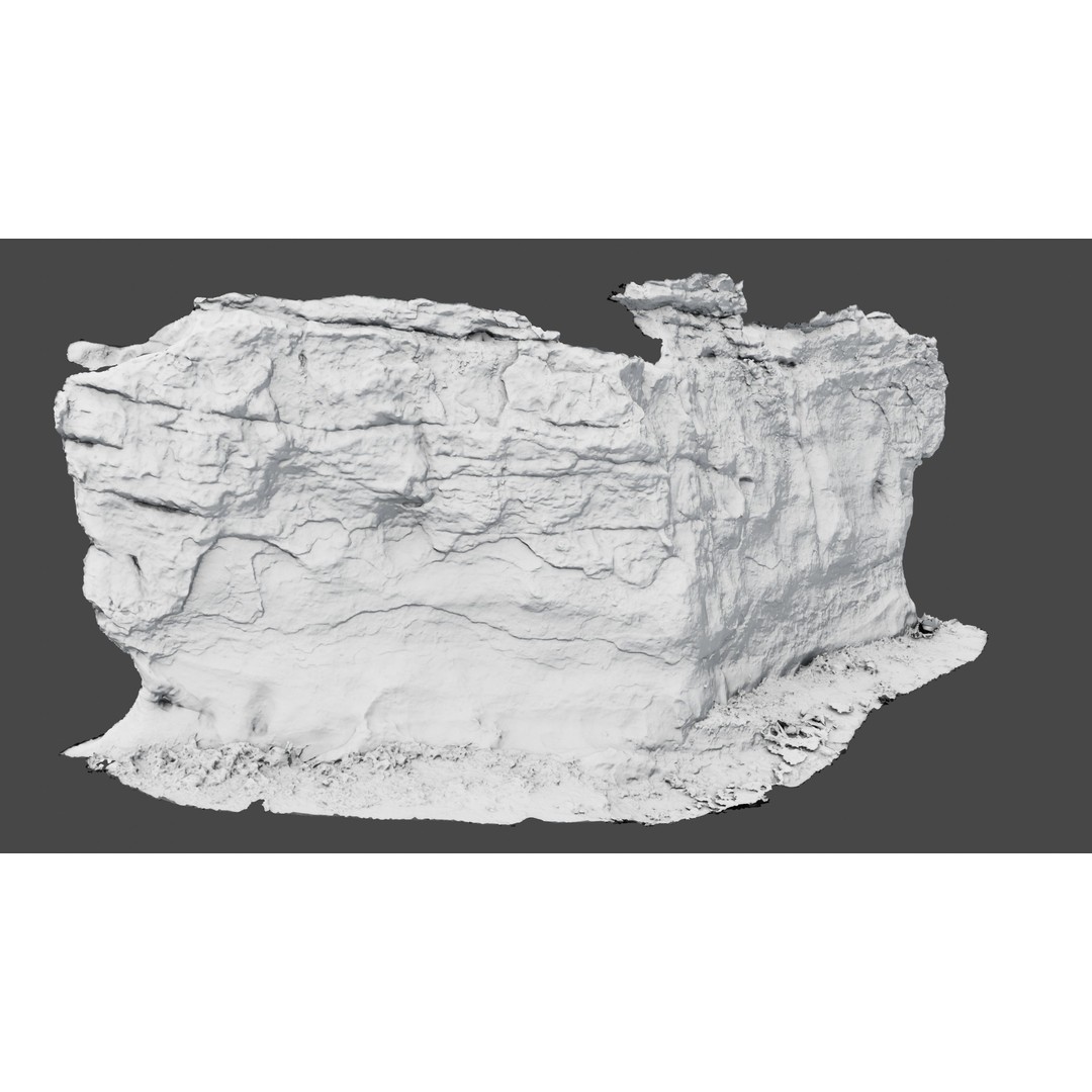 Rock Surface 3D Model – High-Res Textured Polygon Mesh, OBJ - View 12