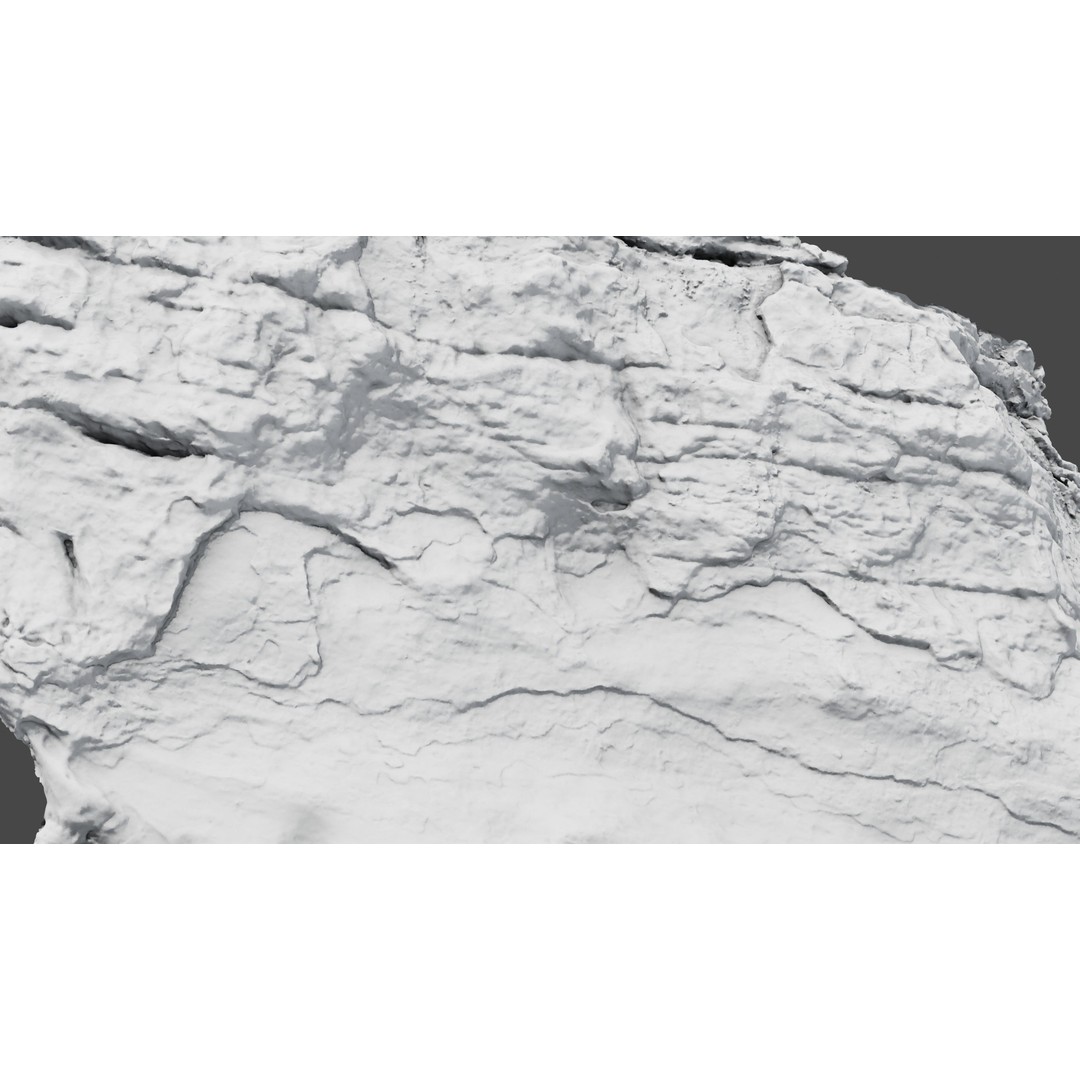 Rock Surface 3D Model – High-Res Textured Polygon Mesh, OBJ - View 13
