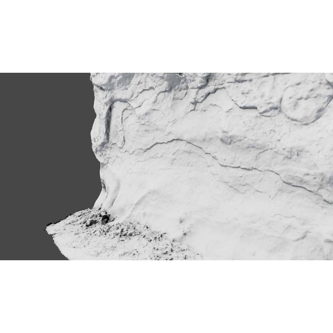 Rock Surface 3D Model – High-Res Textured Polygon Mesh, OBJ - View 16