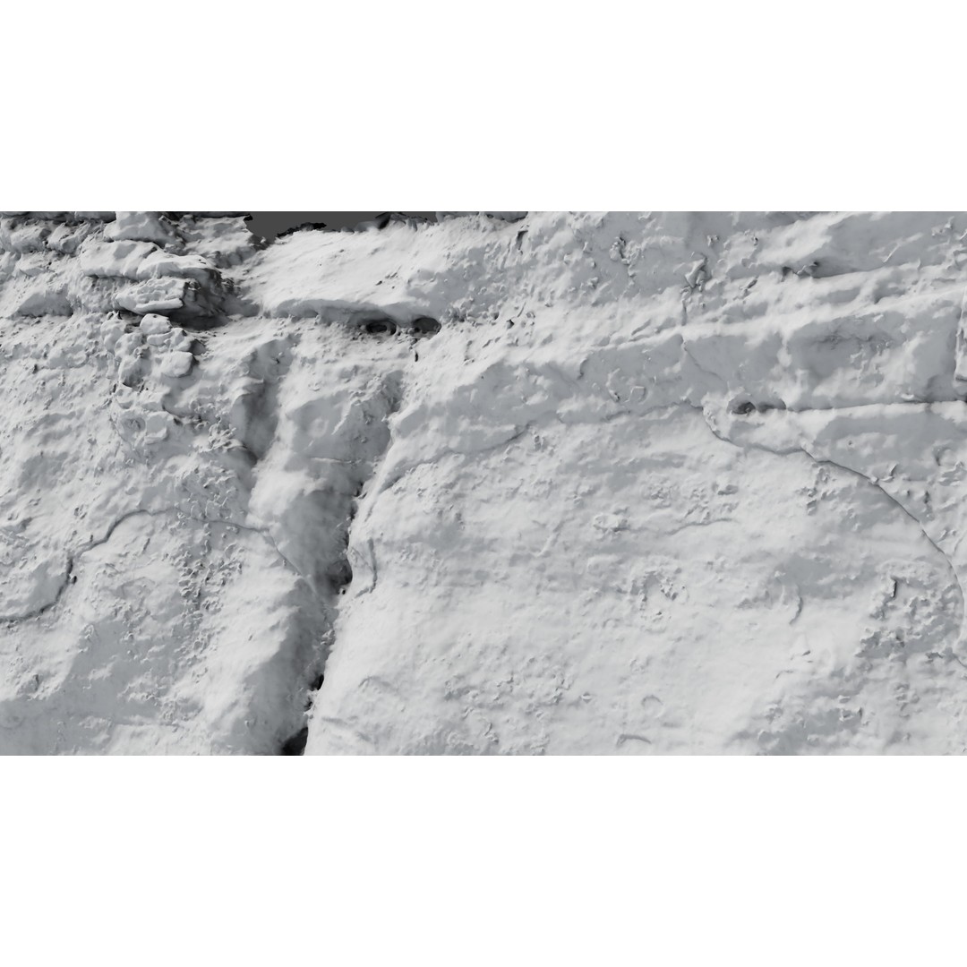Rock Surface 3D Model – High-Res Textured Polygon Mesh, OBJ - View 17