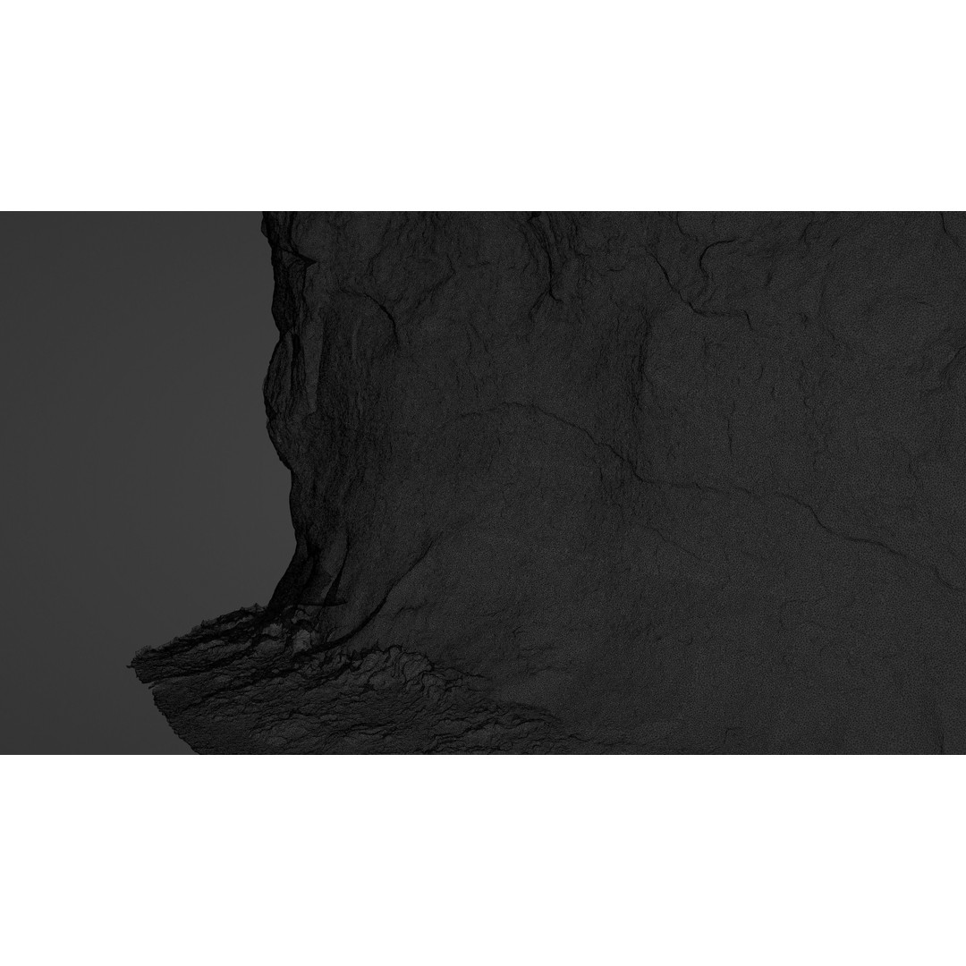Rock Surface 3D Model – High-Res Textured Polygon Mesh, OBJ - View 25