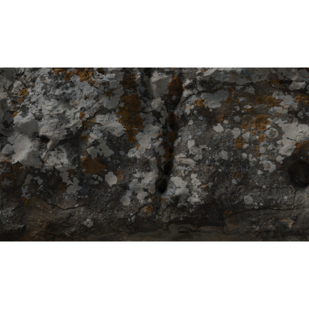 Rock Surface 3D Model – High-Res Textured Polygon Mesh, OBJ - View 6