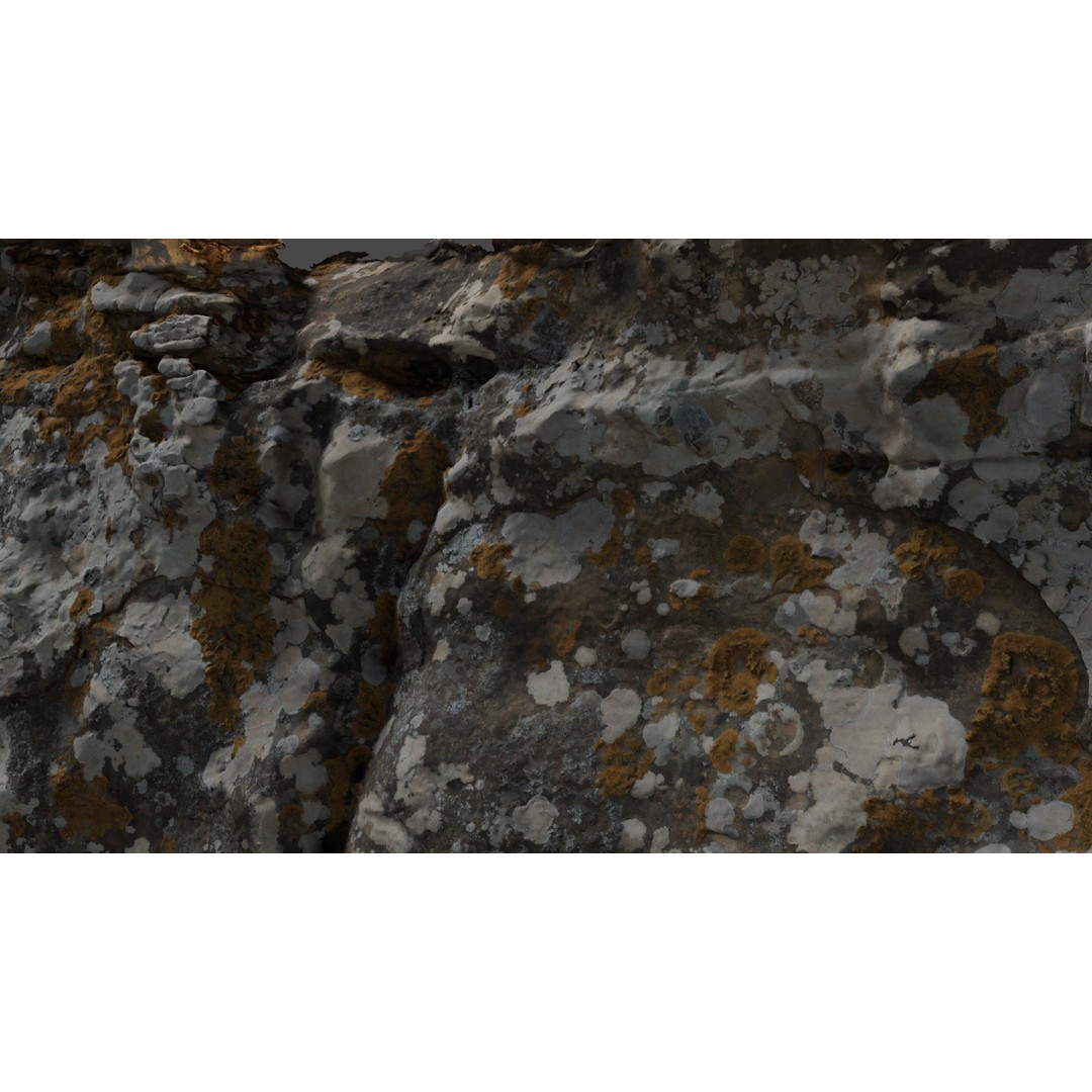 Rock Surface 3D Model – High-Res Textured Polygon Mesh, OBJ - View 8