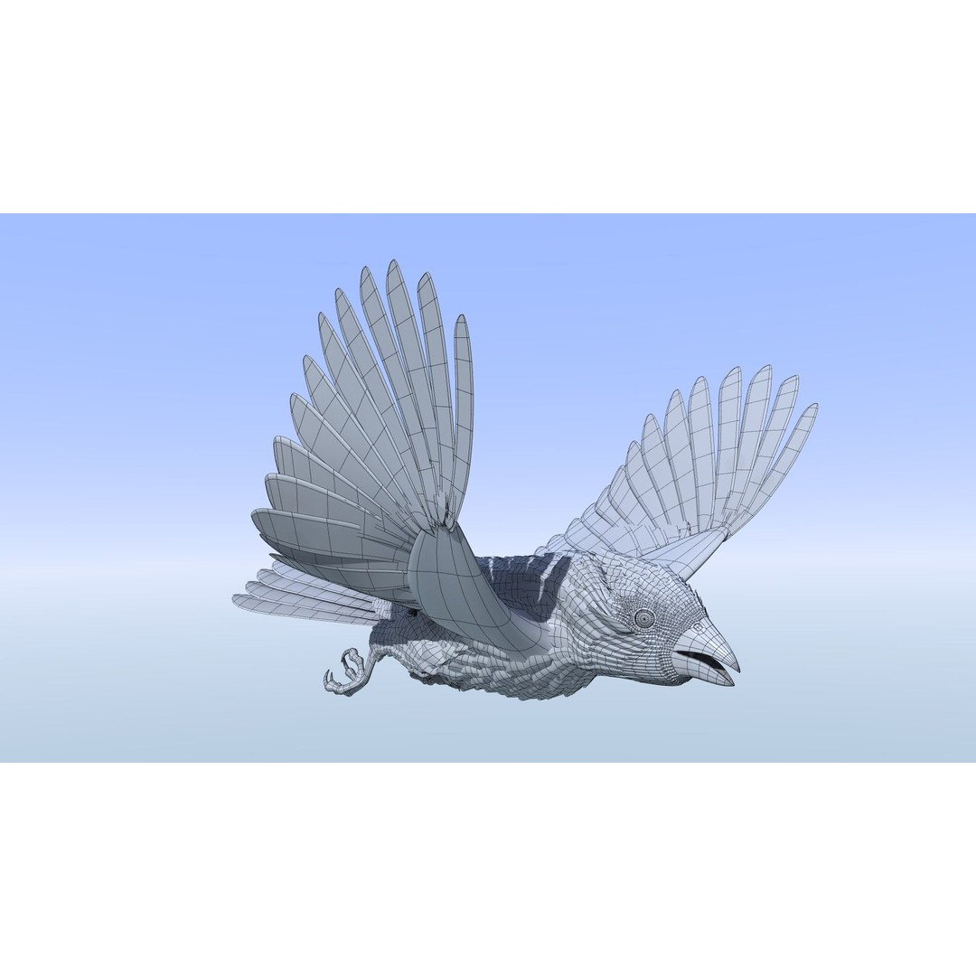 Northern Cardinal 3D Model – Rigged Animated Low-Poly for Blender, FBX
