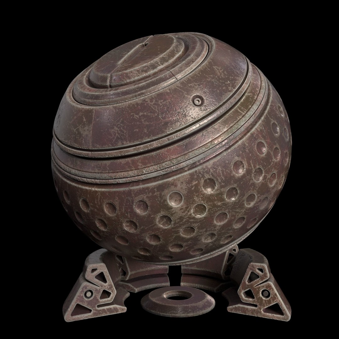 Metal Smart Material 3D Model – 35 High-Quality Textures, SPSM