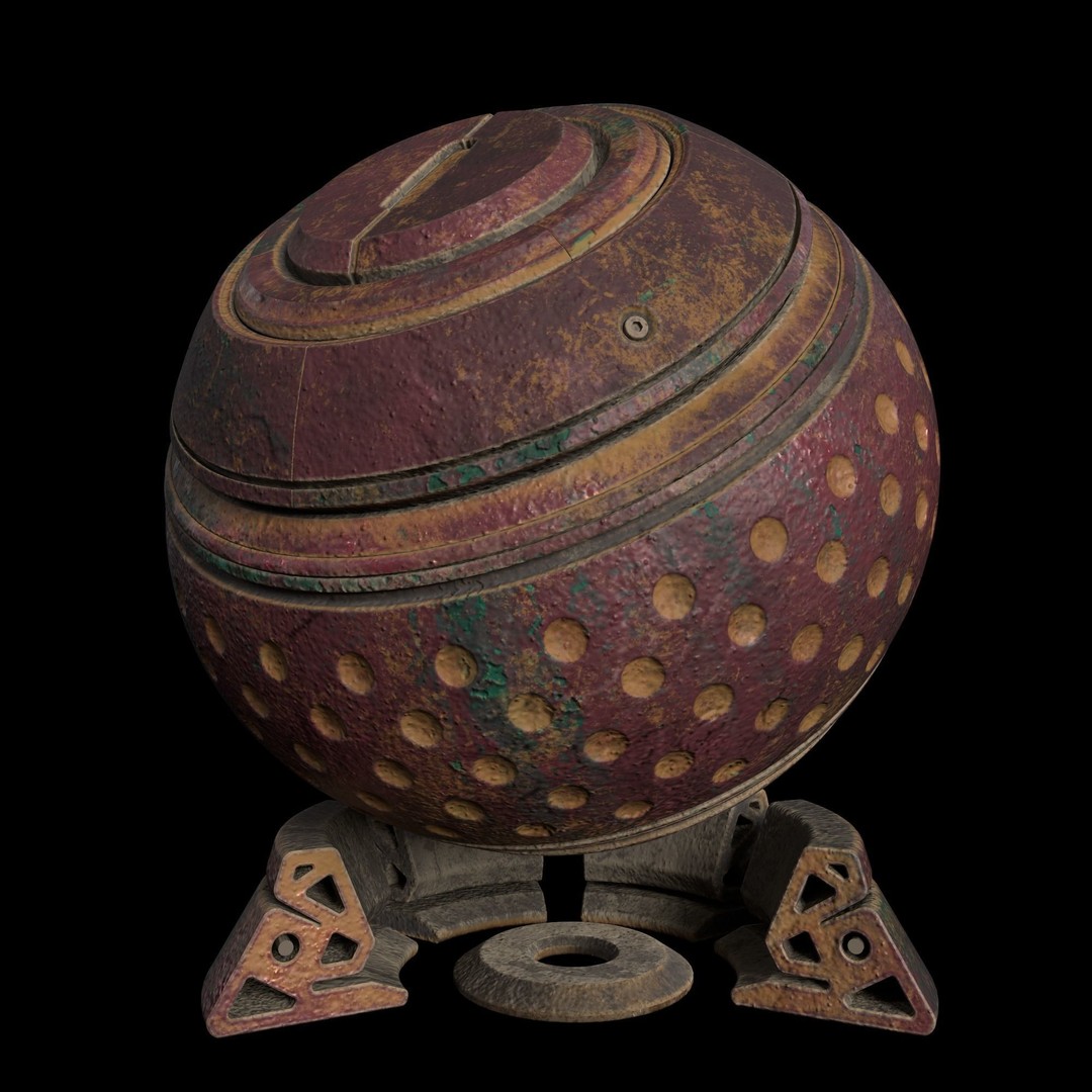 Metal Smart Material 3D Model – 35 High-Quality Textures, SPSM - View 10