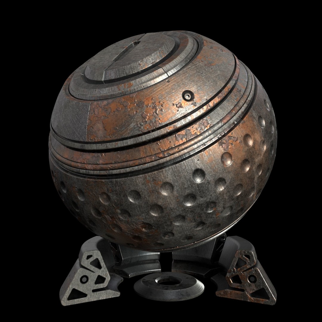Metal Smart Material 3D Model – 35 High-Quality Textures, SPSM - View 11