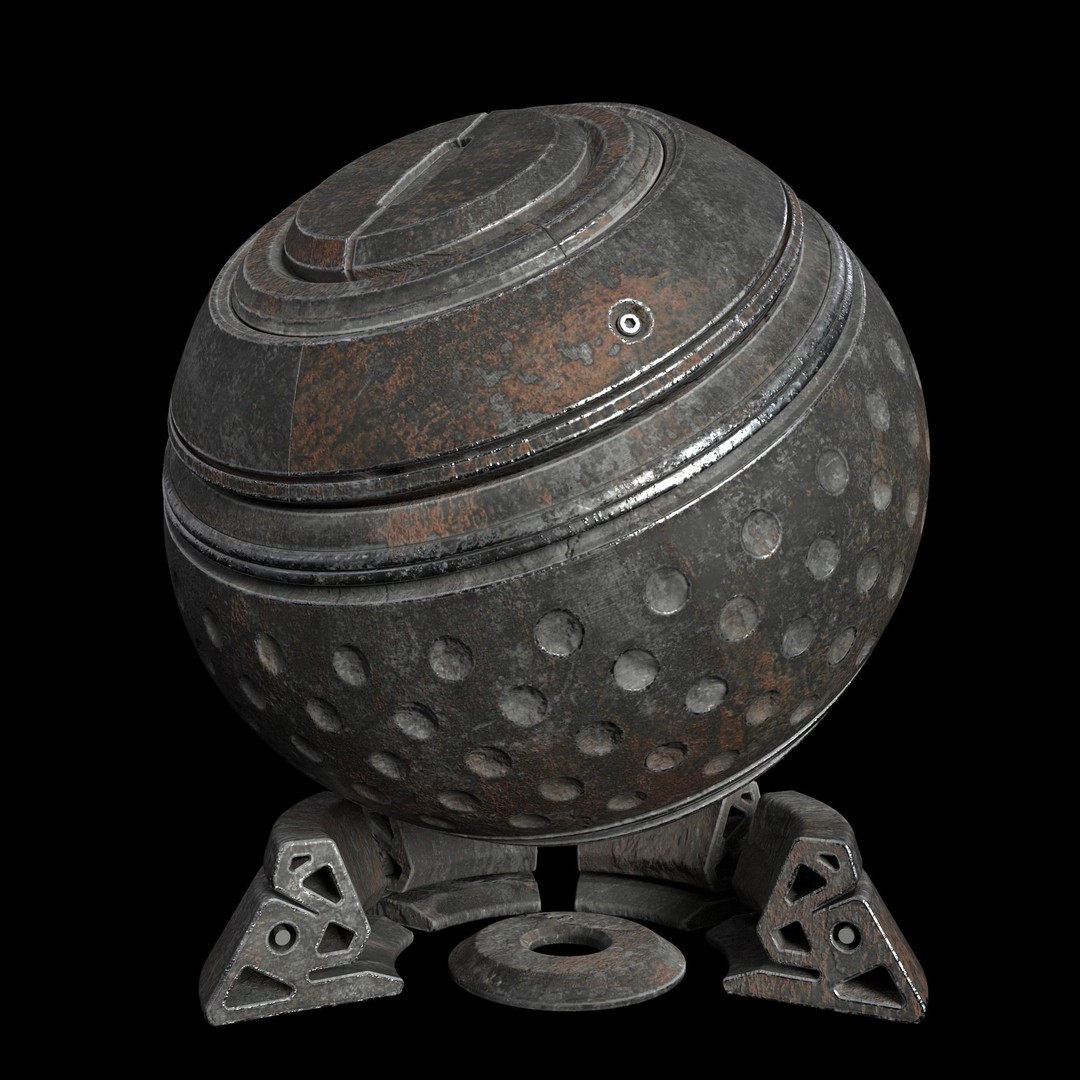 Metal Smart Material 3D Model – 35 High-Quality Textures, SPSM - View 12