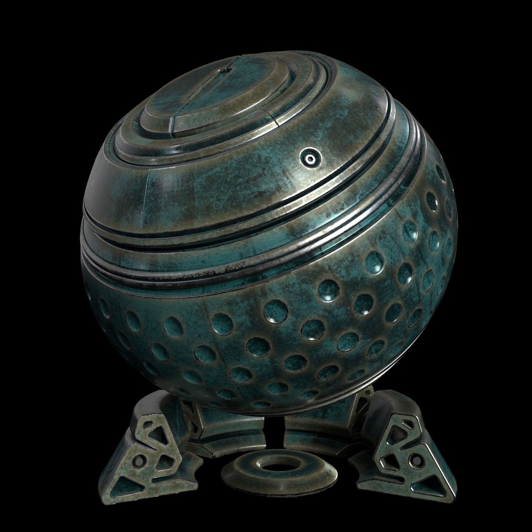 Metal Smart Material 3D Model – 35 High-Quality Textures, SPSM - View 13