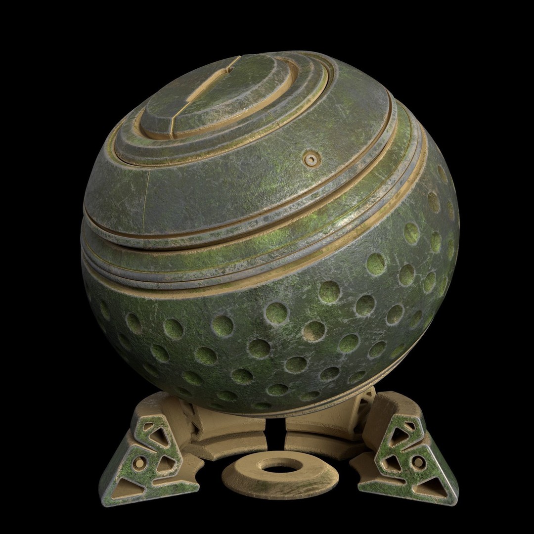 Metal Smart Material 3D Model – 35 High-Quality Textures, SPSM - View 14