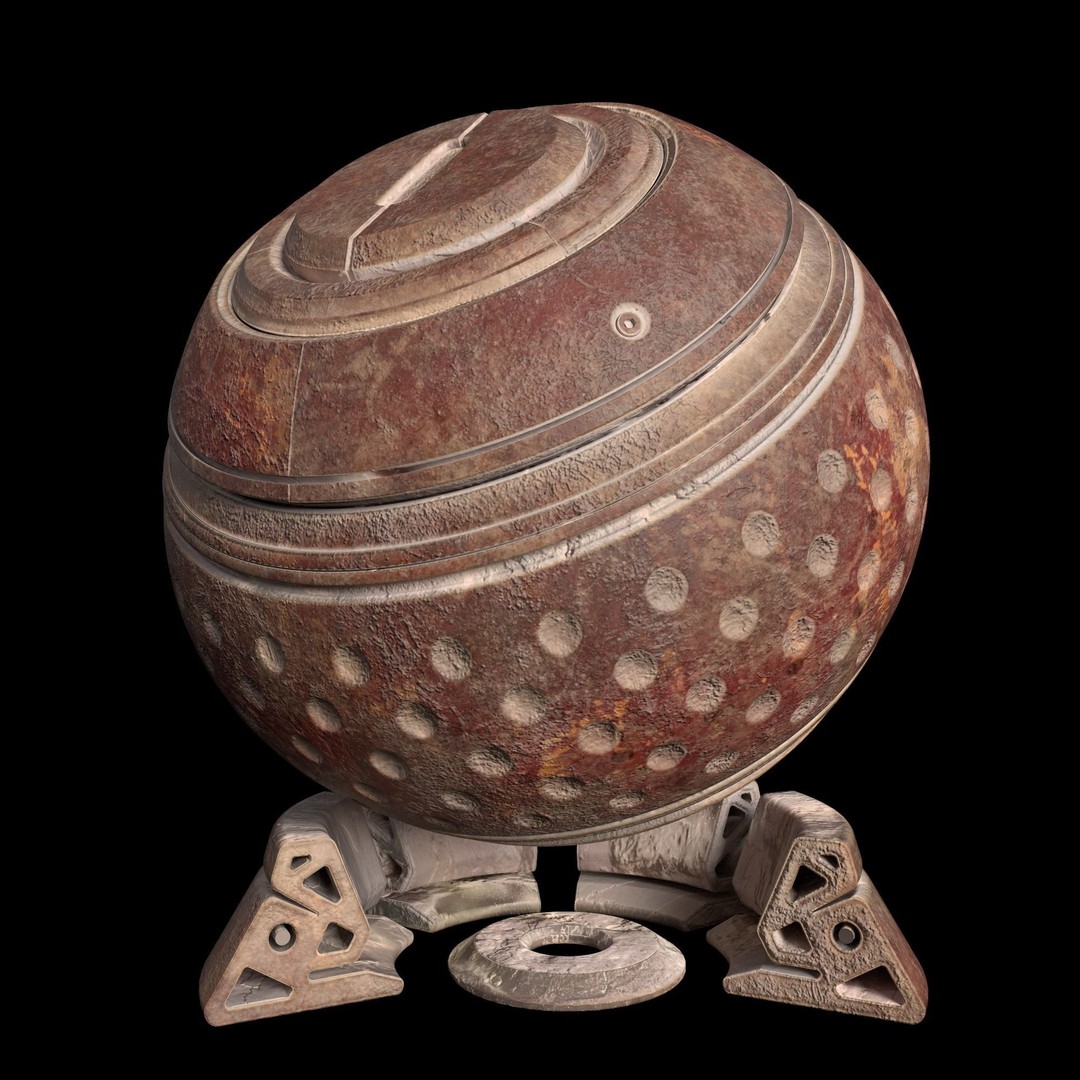 Metal Smart Material 3D Model – 35 High-Quality Textures, SPSM - View 15