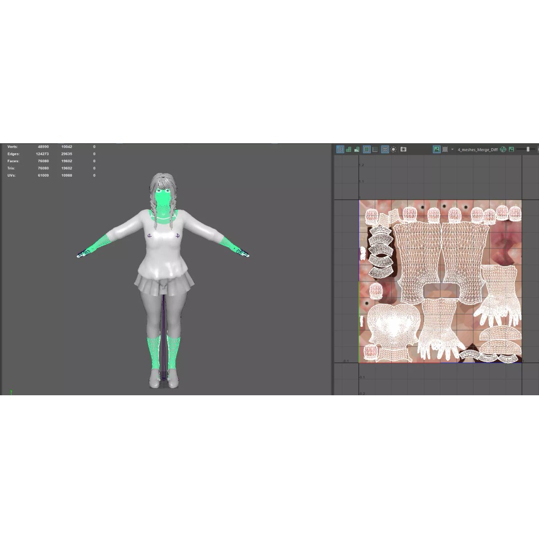 Realistic Female NPC 3D Model – Rigged Low-Poly Character for Games