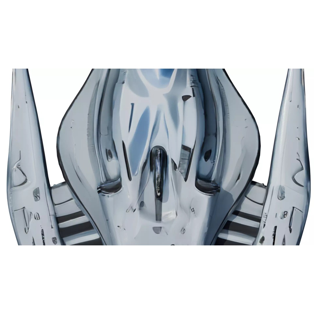 Futuristic Sci-Fi Spaceship 3D Model – Low Poly PBR Asset for Games - View 12