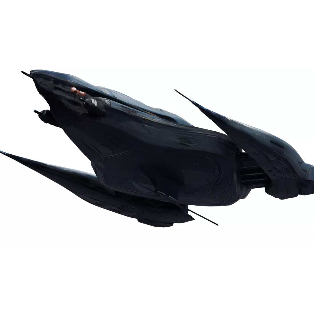 Futuristic Sci-Fi Spaceship 3D Model – Low Poly PBR Asset for Games - View 16