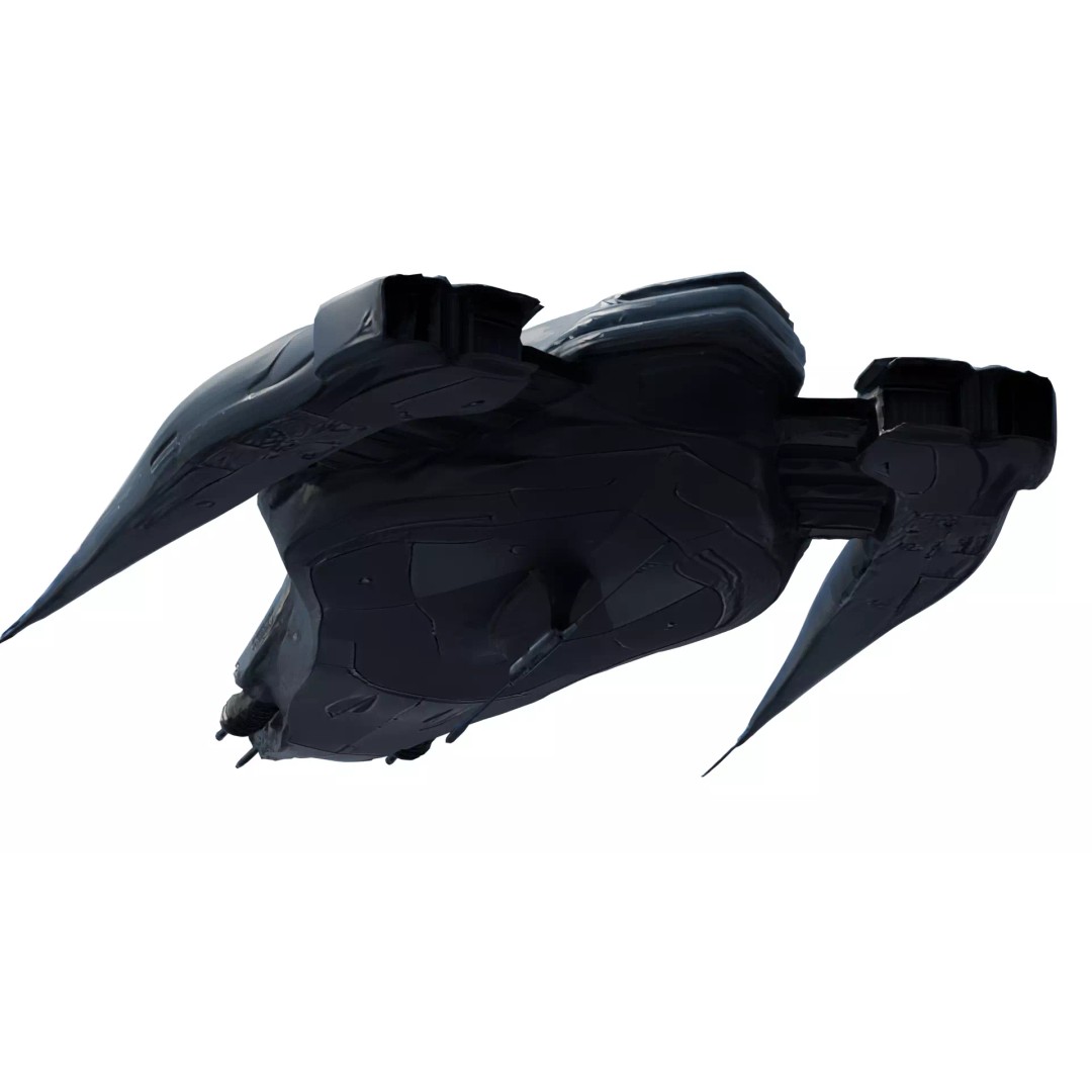 Futuristic Sci-Fi Spaceship 3D Model – Low Poly PBR Asset for Games - View 18
