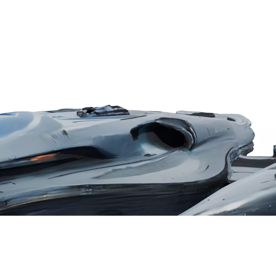 Futuristic Sci-Fi Spaceship 3D Model – Low Poly PBR Asset for Games - View 24